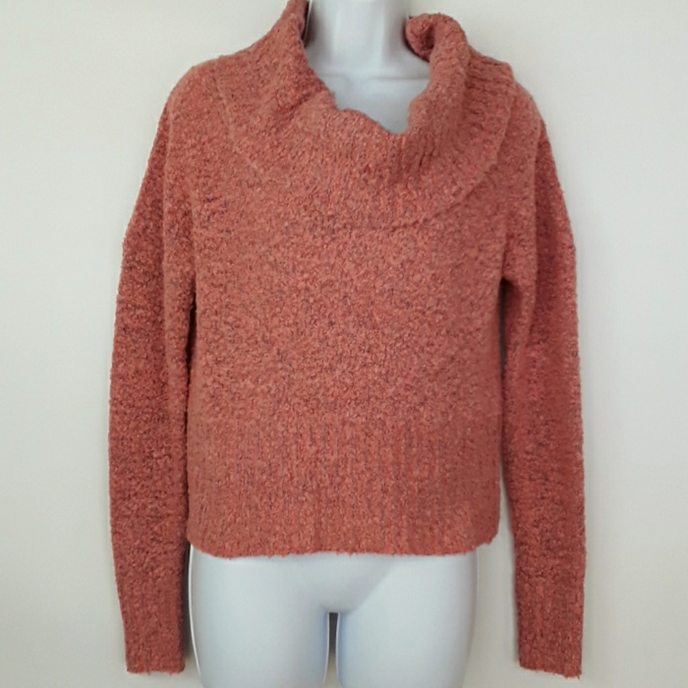 Mudd Cowl Neck Sweater Ribbed Hem & Cuff Medium